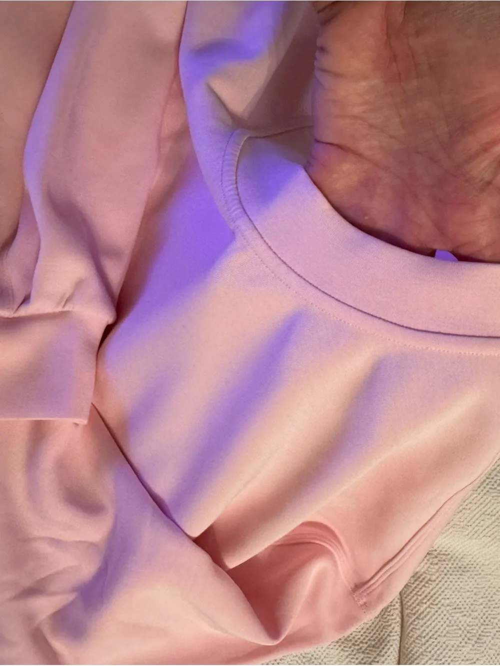 lululemon athletica Pink Cropped Crewneck Sweatshirt